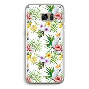 CaseCompany Gele kuif: Samsung Galaxy S7 Edge Transparant Hoesje