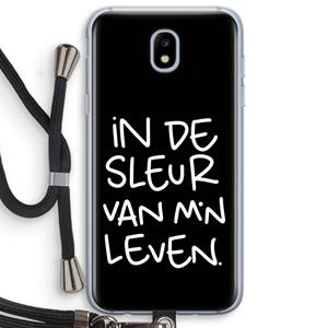 CaseCompany De Sleur: Samsung Galaxy J5 (2017) Transparant Hoesje met koord
