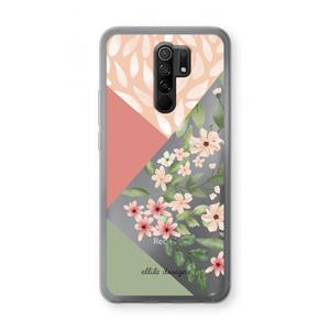 CaseCompany Sweet heaven geometrics: Xiaomi Redmi 9 Transparant Hoesje