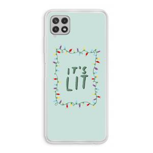 CaseCompany It's Lit: Samsung Galaxy A22 4G Transparant Hoesje