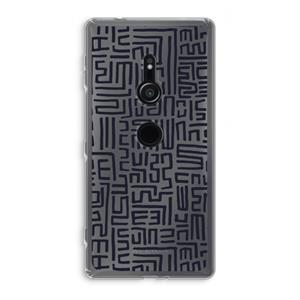 CaseCompany Moroccan Print: Sony Xperia XZ2 Transparant Hoesje