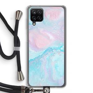 CaseCompany Fantasie pastel: Samsung Galaxy A12 Transparant Hoesje met koord