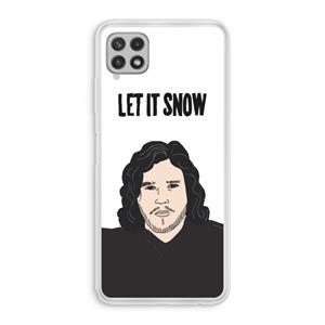 CaseCompany Let It Snow: Samsung Galaxy A22 4G Transparant Hoesje