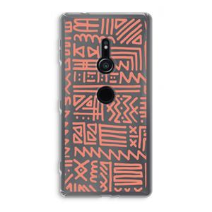 CaseCompany Marrakech Pink: Sony Xperia XZ2 Transparant Hoesje