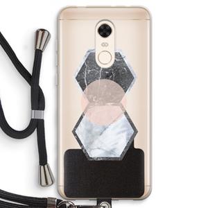 CaseCompany Creatieve toets: Xiaomi Redmi 5 Transparant Hoesje met koord