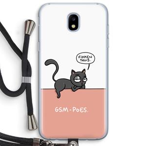 CaseCompany GSM poes: Samsung Galaxy J5 (2017) Transparant Hoesje met koord