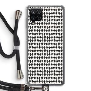 CaseCompany Crazy shapes: Samsung Galaxy A12 Transparant Hoesje met koord