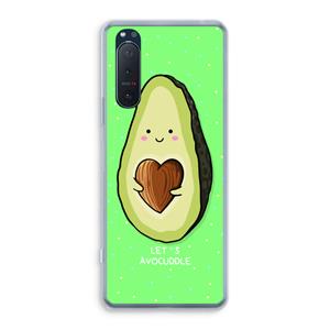 CaseCompany Avocuddle: Sony Xperia 5 II Transparant Hoesje