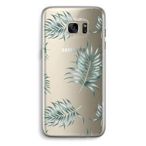 CaseCompany Simple leaves: Samsung Galaxy S7 Edge Transparant Hoesje
