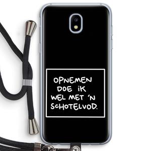 CaseCompany Schotelvod: Samsung Galaxy J5 (2017) Transparant Hoesje met koord