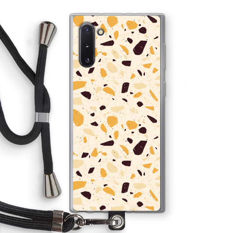 CaseCompany Terrazzo N°13: Samsung Galaxy Note 10 Transparant Hoesje met koord