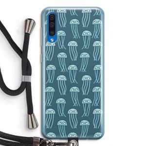 CaseCompany Kwallie: Samsung Galaxy A50 Transparant Hoesje met koord