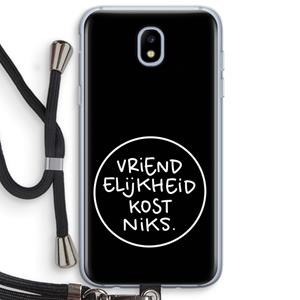 CaseCompany Vriendelijkheid: Samsung Galaxy J5 (2017) Transparant Hoesje met koord