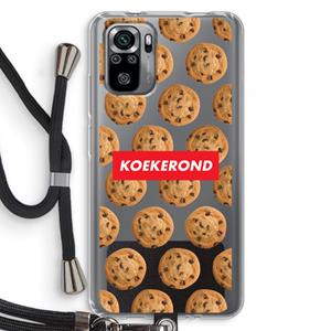 CaseCompany Koekerond: Xiaomi Redmi Note 10S Transparant Hoesje met koord