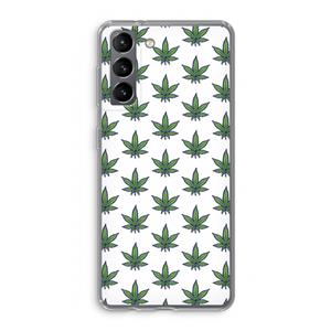 CaseCompany Weed: Samsung Galaxy S21 Transparant Hoesje