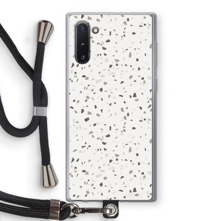 CaseCompany Terrazzo N°14: Samsung Galaxy Note 10 Transparant Hoesje met koord