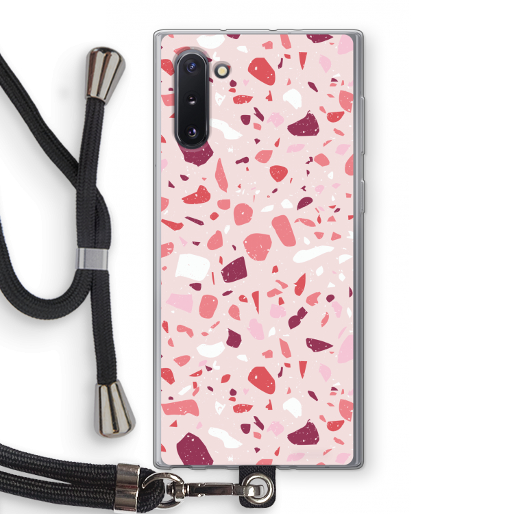 CaseCompany Terrazzo N°15: Samsung Galaxy Note 10 Transparant Hoesje met koord
