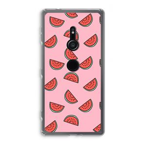 CaseCompany Watermeloen: Sony Xperia XZ2 Transparant Hoesje