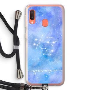 CaseCompany Sterrenbeeld - Licht: Samsung Galaxy A20e Transparant Hoesje met koord