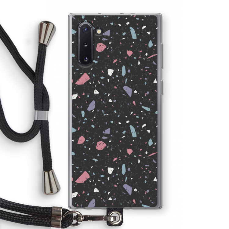 CaseCompany Terrazzo N°16: Samsung Galaxy Note 10 Transparant Hoesje met koord