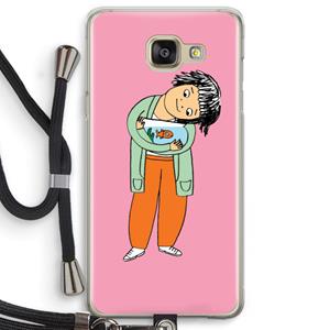 CaseCompany Visknuffel: Samsung Galaxy A5 (2016) Transparant Hoesje met koord
