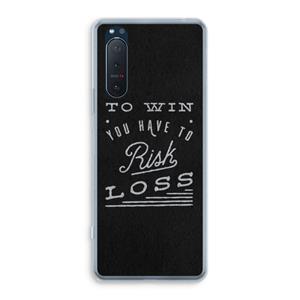 CaseCompany Risk loss: Sony Xperia 5 II Transparant Hoesje