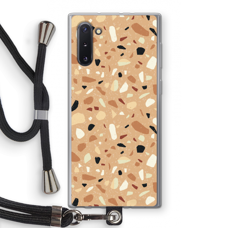 CaseCompany Terrazzo N°17: Samsung Galaxy Note 10 Transparant Hoesje met koord