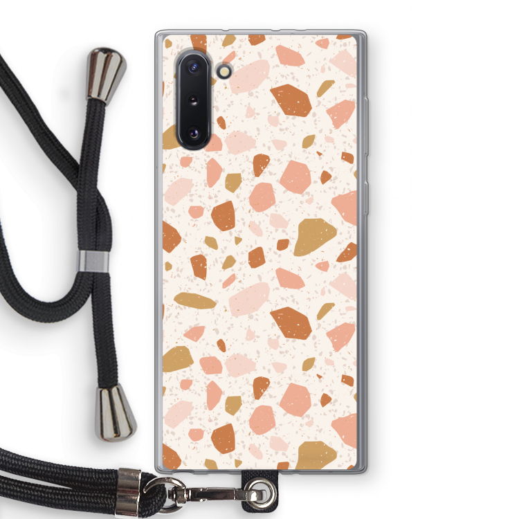 CaseCompany Terrazzo N°18: Samsung Galaxy Note 10 Transparant Hoesje met koord