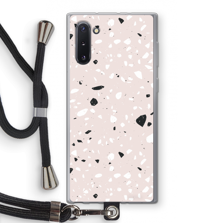 CaseCompany Terrazzo N°20: Samsung Galaxy Note 10 Transparant Hoesje met koord