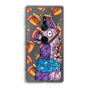 CaseCompany Loot Burger: Sony Xperia XZ2 Transparant Hoesje