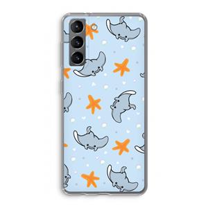 CaseCompany Manta: Samsung Galaxy S21 Transparant Hoesje