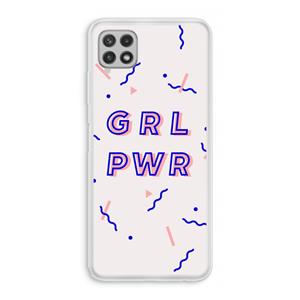 CaseCompany GRL PWR: Samsung Galaxy A22 4G Transparant Hoesje