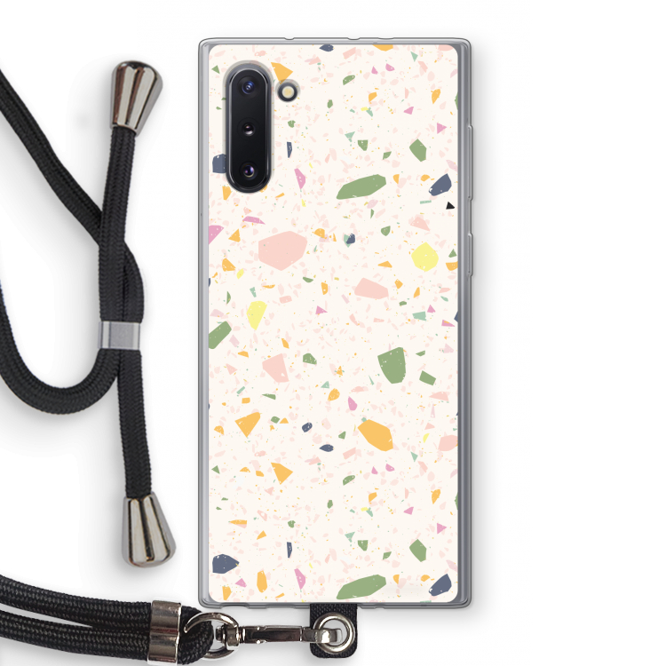 CaseCompany Terrazzo N°21: Samsung Galaxy Note 10 Transparant Hoesje met koord