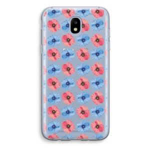 CaseCompany Klaproosjes: Samsung Galaxy J5 (2017) Transparant Hoesje
