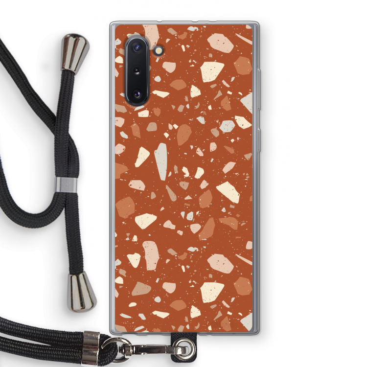 CaseCompany Terrazzo N°22: Samsung Galaxy Note 10 Transparant Hoesje met koord