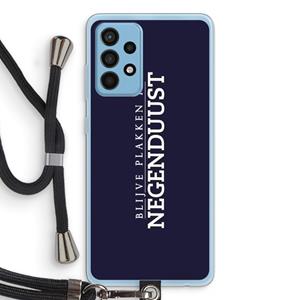 CaseCompany Blijve plakken in Negenduust: Samsung Galaxy A52 Transparant Hoesje met koord