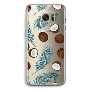 CaseCompany Kokosnoot roze: Samsung Galaxy S7 Edge Transparant Hoesje