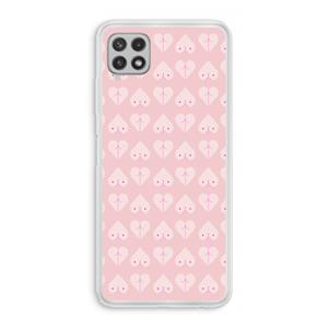 CaseCompany Ass 'n Titties: Samsung Galaxy A22 4G Transparant Hoesje