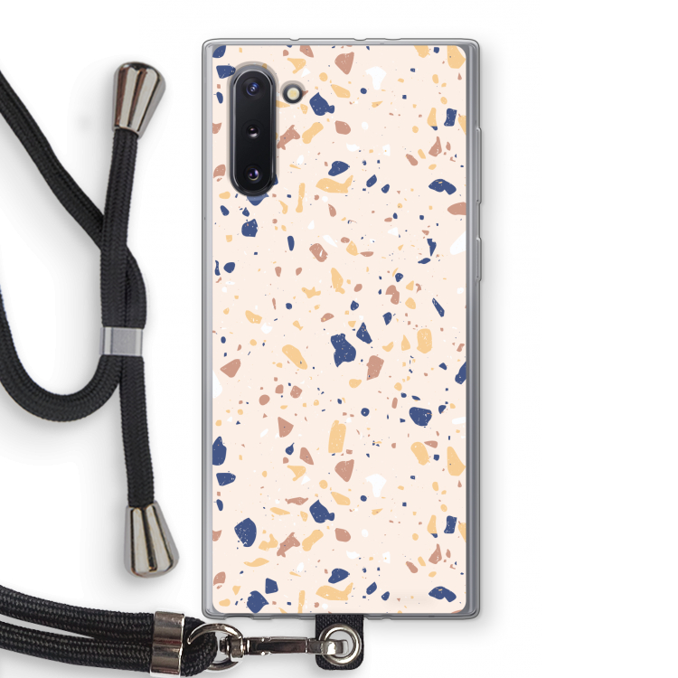 CaseCompany Terrazzo N°23: Samsung Galaxy Note 10 Transparant Hoesje met koord