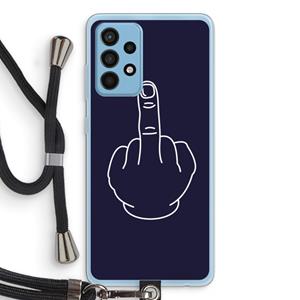 CaseCompany F**k U: Samsung Galaxy A52 Transparant Hoesje met koord