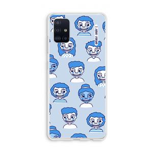CaseCompany Gezichtjes: Galaxy A51 4G Transparant Hoesje