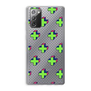 CaseCompany 8-bit N°10: Samsung Galaxy Note 20 / Note 20 5G Transparant Hoesje