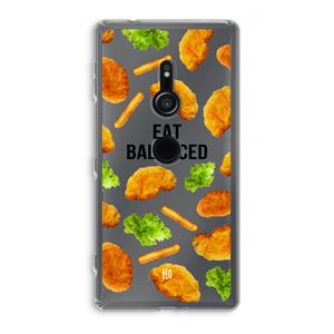 CaseCompany Eat Balanced: Sony Xperia XZ2 Transparant Hoesje
