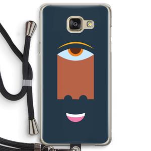CaseCompany Mono M: Samsung Galaxy A5 (2016) Transparant Hoesje met koord