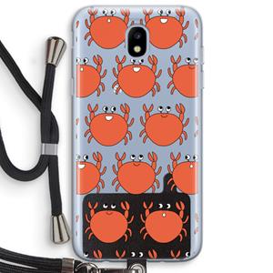 CaseCompany Krab: Samsung Galaxy J5 (2017) Transparant Hoesje met koord