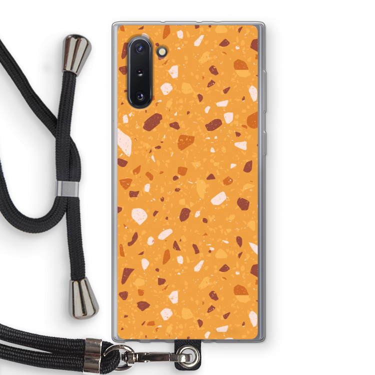CaseCompany Terrazzo N°24: Samsung Galaxy Note 10 Transparant Hoesje met koord