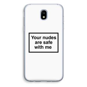 CaseCompany Safe with me: Samsung Galaxy J5 (2017) Transparant Hoesje