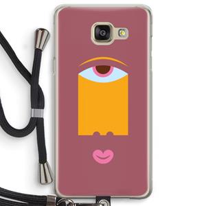 CaseCompany Mono V: Samsung Galaxy A5 (2016) Transparant Hoesje met koord