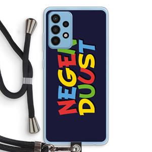 CaseCompany 90's One: Samsung Galaxy A52 Transparant Hoesje met koord
