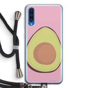 CaseCompany Avocado: Samsung Galaxy A50 Transparant Hoesje met koord